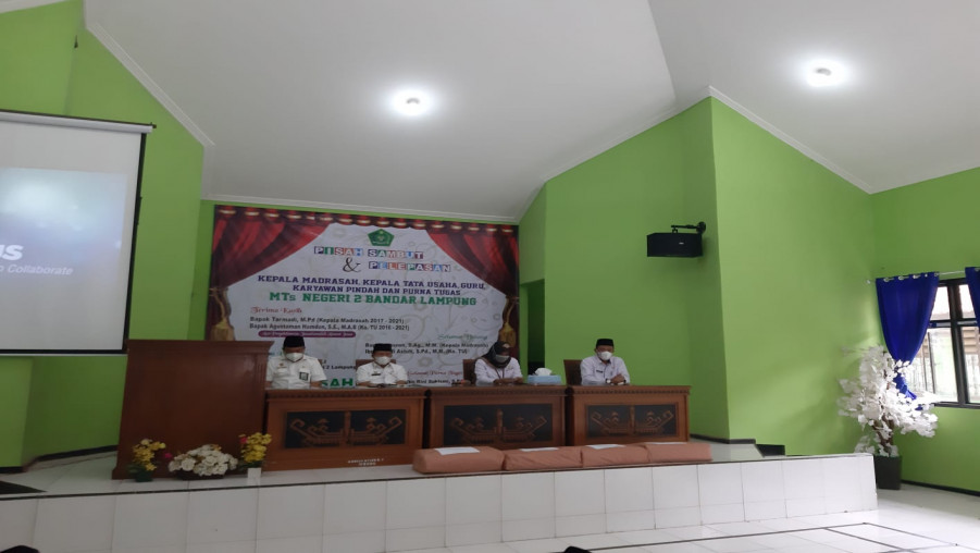 MTsN 2 Bandar Lampung Gelar Pisah Sambut dan Pelepasan Kamad, Ka TU, Guru dan Karyawan Pindah dan Purna Tugas
